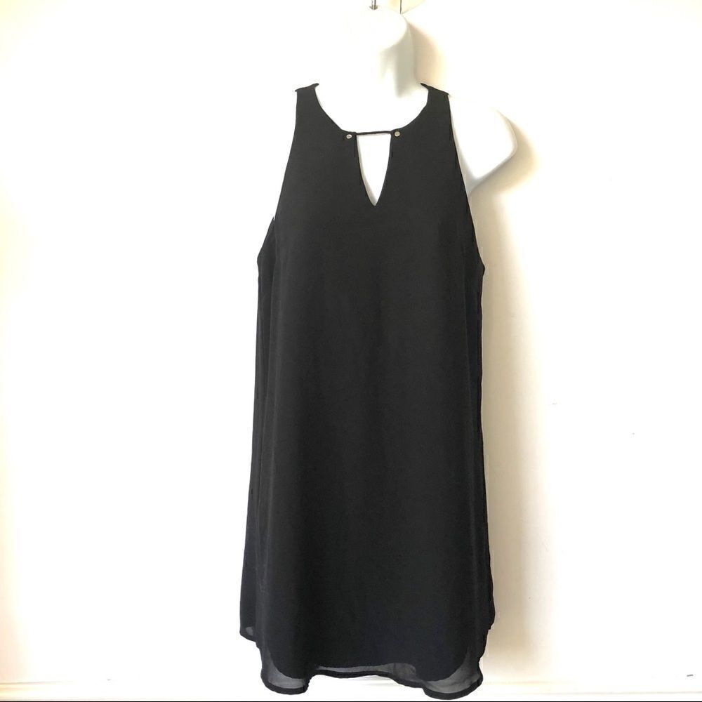 🎃NAKED ZEBRA LITTLE BLACK DRESS SHIFT CUT OUT
